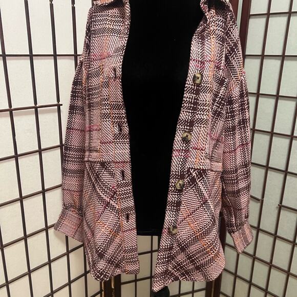 BY ANTHROPOLOGIE HUDSON PLAID SCHAKET JACKET SIZE S - Picture 7 of 11